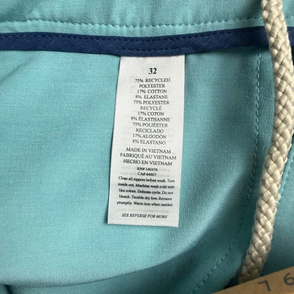 Faherty All-Day Shorts Mens 32 Turquoise Sky 9